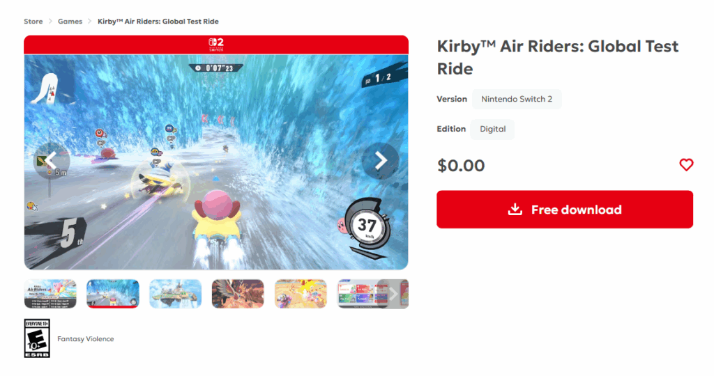Con el lanzamiento de Kirby Air Riders a la vuelta de la esquina, Nintendo ha lanzado una oportunidad única para que los jugadores prueben este caótico juego de carreras. 