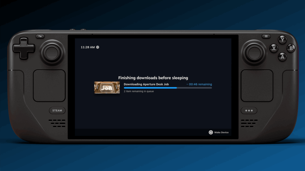 Steam Deck finalmente permite descargar juegos con la pantalla apagada