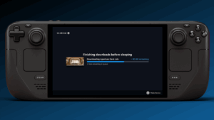 Steam Deck finalmente permite descargar juegos con la pantalla apagada