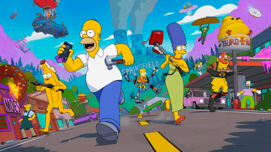 Los Simpson consiguen récord de jugadores en Fortnite