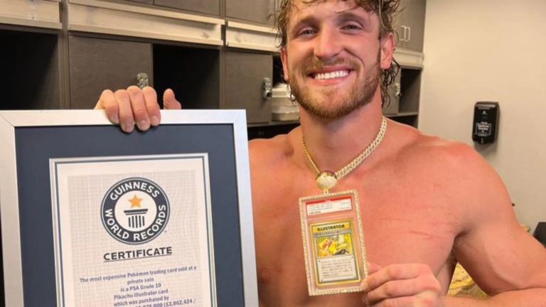 El Pokémon TCG vuelve a ser noticia a nivel global por una cifra que parece sacada de una fantasía coleccionista. Logan Paul anunció que subastará una de las cartas más valiosas