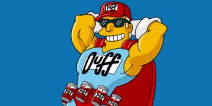 Los Simpson eliminan a Duffman de la serie