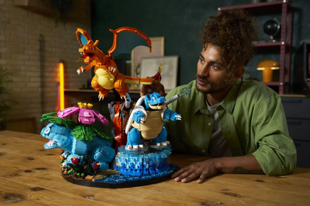 Se han revelado los primeros sets de Lego Pokémon, que incluyen una estatua de Charizard, Blastoise y Venusaur con un precio de 650 dólares.