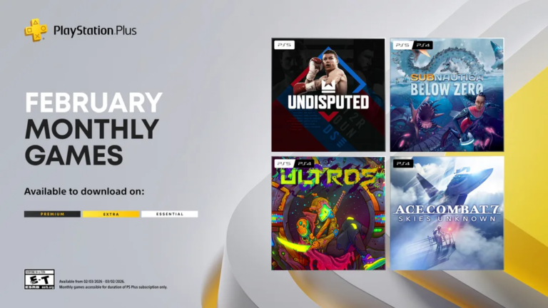 Juegos mensuales de PlayStation Plus para febrero: Undisputed, Subnautica: Below Zero, Ultros, Ace Combat 7: Skies Unknown