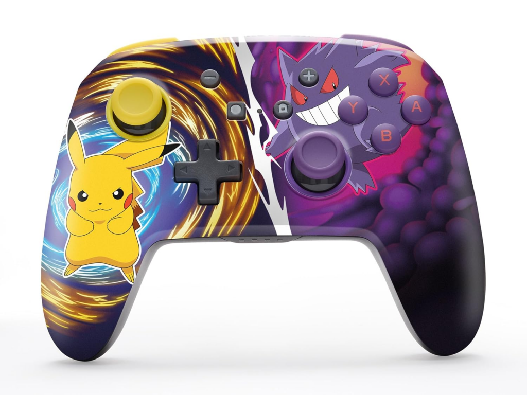 PowerA Enhanced Wireless Controller for Nintendo Switch - Pikachu vs. Gengar, Nintendo Switch - OLED Model, Nintendo Switch Lite, Gamepad, game controller, Bluetooth controller