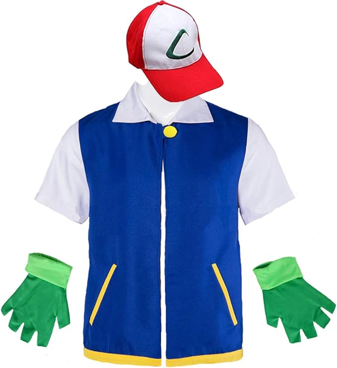 Disfraz de cosplay para niños y adultos sudadera con capucha de Halloween, chaqueta y guantes para entrenador