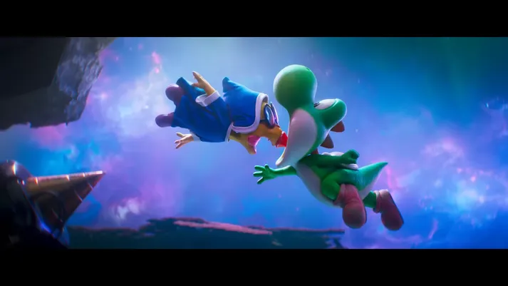 El nuevo tráiler de la película Super Mario Galaxy finalmente muestra a Yoshi comiéndose a alguien y defecando un huevo