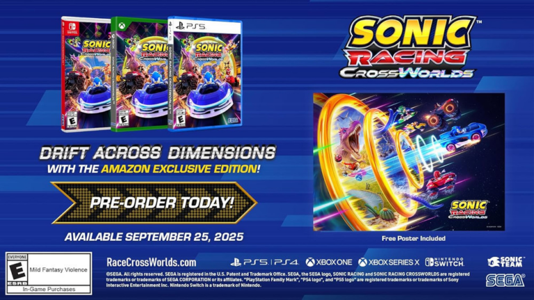 Sonic Racing: CrossWorlds tiene un DESCUENTO histórico del 50% en Amazon (y trae regalo)