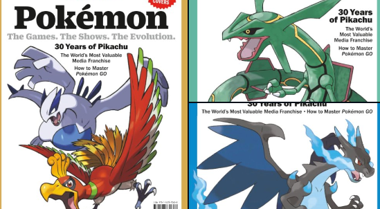 Pokémon muestra sus portadas de colaboración de 30º aniversario con la revista Time