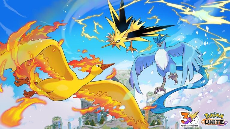 Pokémon Unite confirma la llegada de Articuno, Zapdos y Moltres como personajes jugables