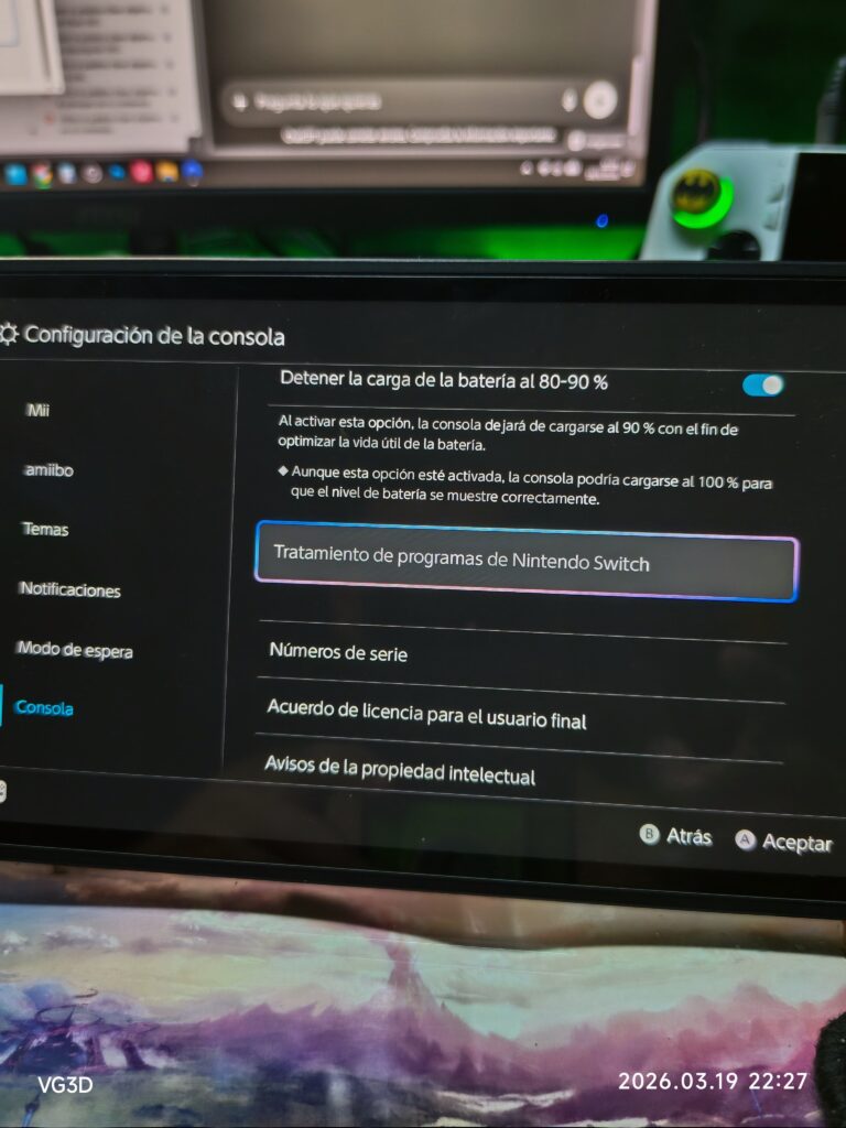 El modo portátil mejorado de Nintendo Switch 2 reduce la batería