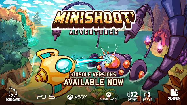 Minishoot' Adventures ya está disponible en Nintendo Switch, PS5 y Xbox El metroidvania indie Minishoot’ Adventures finalmente ha aterrizado en consolas. El juego desarrollado por el estudio francés SoulGame Studio y publicado por Seaven Studio ya puede jugarse en Nintendo Switch 1, Nintendo Switch 2, PlayStation 5, Xbox One y Xbox Series X|S. Tras su exitoso lanzamiento original en Steam, el título llega ahora a consolas con una propuesta que mezcla exploración estilo metroidvania con combates bullet hell de doble stick, inspirándose claramente en el espíritu del clásico The Legend of Zelda. La recepción inicial del juego ha sido muy positiva: acumula más de 3500 reseñas en Steam con un 98 % de valoraciones positivas, además de una puntuación Metascore de 87, consolidándose como una de las sorpresas del panorama indie reciente. Un metroidvania que mezcla exploración y bullet hell En Minishoot’ Adventures los jugadores controlan una pequeña nave viviente que explora un mundo interconectado lleno de secretos, mazmorras y enemigos. El juego combina dos géneros muy populares: Exploración metroidvania con caminos desbloqueables, atajos y habilidades. Combate twin-stick shooter con intensos enfrentamientos tipo bullet hell. El resultado es una experiencia dinámica en la que explorar y regresar a zonas anteriores resulta fluido y natural, gracias al control preciso de la nave y a un mapa cuidadosamente diseñado. Según los desarrolladores: “Diseñamos un mapa que invite a descubrirlo, con muchas conexiones, secretos y habilidades que abren nuevos caminos. Queríamos que explorar y volver atrás fuera divertido, no una tarea”. Historia: una aventura para salvar a tus amigos La trama de Minishoot’ Adventures nos sitúa en un mundo que ha sido atacado por una fuerza oscura conocida como Los No Elegidos. Los esbirros han emergido del inframundo, destruyendo la aldea del protagonista y encerrando a todos sus amigos en cristales corruptos. A partir de ahí comienza una aventura donde el jugador deberá: Explorar un vasto mapa lleno de secretos Superar desafiantes mazmorras Derrotar poderosos jefes Rescatar a sus amigos para restaurar el mundo Todo ello acompañado de una estética colorida y un gameplay rápido que recuerda a los shooters clásicos de vista cenital. Características principales de Minishoot’ Adventures Combate intenso estilo bullet hell Controla una nave rápida y extremadamente precisa mientras esquivas oleadas de proyectiles y derrotas enemigos en combates frenéticos. Los jefes presentan patrones complejos y desafiantes, ideales para los amantes del género. Mundo interconectado hecho a mano El juego ofrece un mapa cuidadosamente diseñado con: Cavernas exuberantes Templos antiguos Ciudades sumergidas Secretos ocultos y caminos alternativos Cada zona incluye desafíos únicos que incentivan la exploración. Recupera poderes primordiales A lo largo del juego podrás encontrar habilidades especiales que mejoran el combate y desbloquean nuevas rutas en el mapa, ampliando las posibilidades de exploración. Mejora y personaliza tu nave Los jugadores pueden: Subir de nivel Encontrar objetos especiales Comprar equipamiento Desbloquear mejoras Además, rescatar a tus amigos aportará nuevas habilidades y ventajas durante la aventura. Dificultad adaptable El juego está diseñado para todo tipo de jugadores gracias a múltiples opciones: 3 niveles de dificultad Ayuda de apuntado Disparo automático Opciones de accesibilidad Esto permite disfrutar tanto de una exploración relajada como de un bullet hell desafiante. Un indie que rinde homenaje a Zelda Uno de los aspectos más destacados de Minishoot’ Adventures es su homenaje a los clásicos de exploración. La influencia del primer Zelda se nota en la estructura abierta del mapa, el descubrimiento de secretos y el diseño de mazmorras. Al mismo tiempo, el juego introduce mecánicas modernas y un sistema de combate propio que lo diferencia dentro del género. Con su mezcla de metroidvania, shoot’em up y aventura, este título indie se posiciona como una de las propuestas más interesantes para los jugadores que buscan algo diferente en consolas.