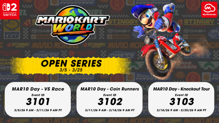 Mario Kart World celebra MAR10 Day con torneo online y recompensas