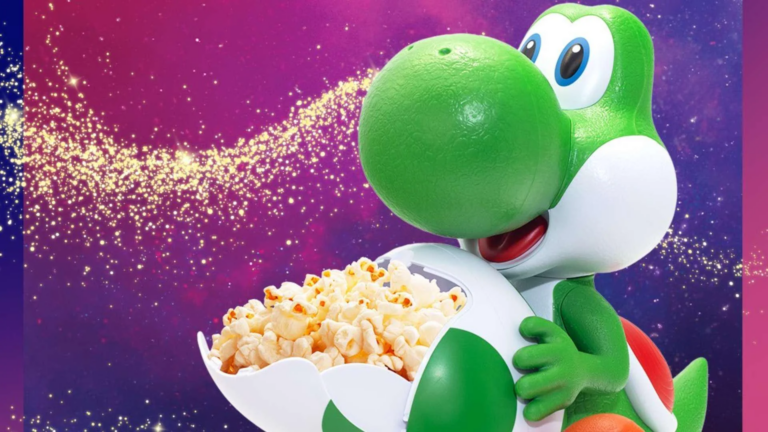 La palomitera de Yoshi por Super Mario Galaxy: La Película llega a España y desata la locura. Especuladores ya la venden por 160€ en internet