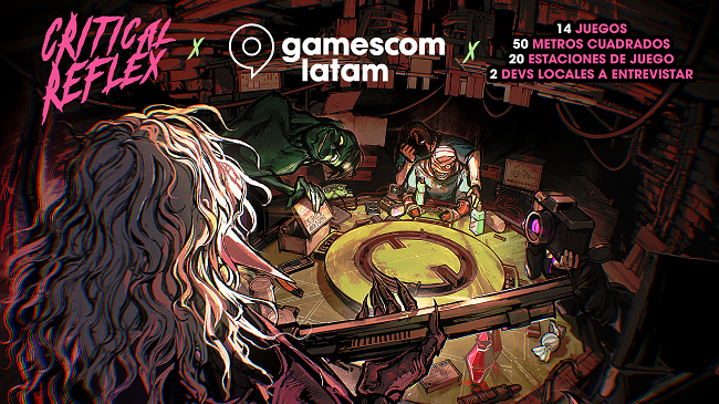 Critical Reflex debuta en gamescom latam 2026 con 14 juegos y 20 estaciones