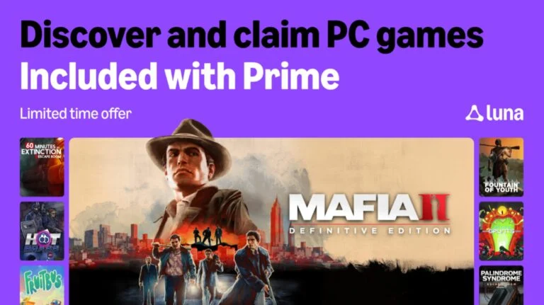 Amazon Prime regala 11 juegos en mayo con Mafia II