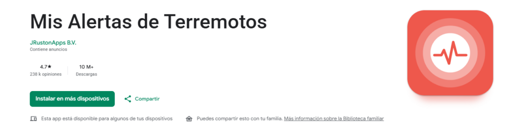 My Earthquake Alerts & Feed (Mis Alertas de Terremotos) y LastQuake