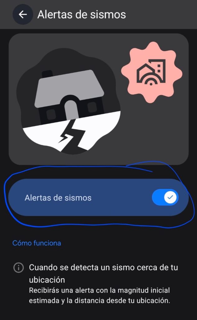 Cómo activar la notificación que avisa de los terremotos en los móviles Android