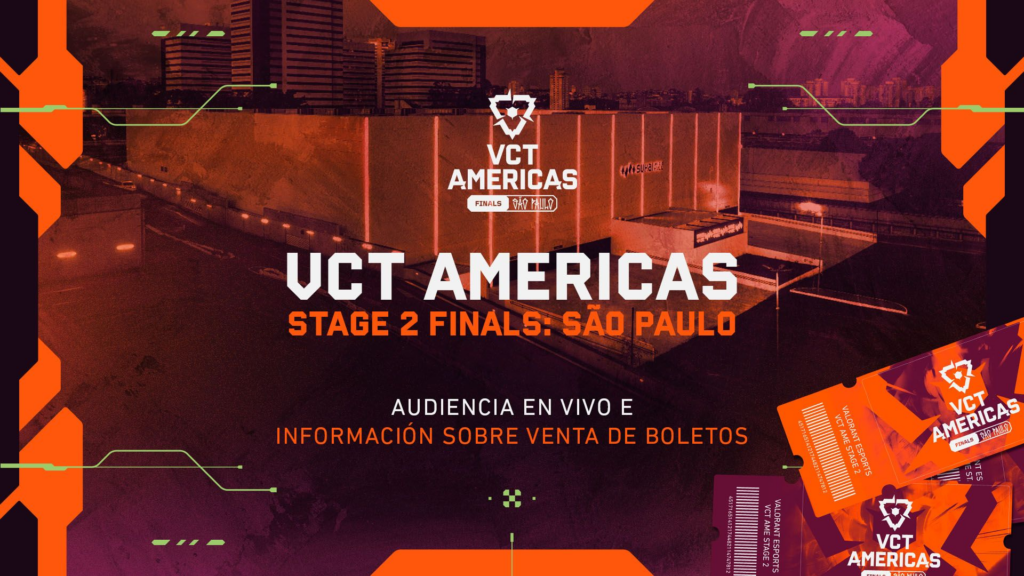 VCT Americas Stage 2 Finals: São Paulo - Todo sobre la venta de boletos

image.png

La etapa final del Stage 2 se disputará en el Suhai Music Hall del 4 al 6 de septiembre.


VCT Americas Stage 2 Finals: São Paulo - Todo sobre la venta de boletos



LATAM, 19 de junio de 2026. Por primera vez en la historia, el VCT Americas se jugará fuera de Los Ángeles. Y, por supuesto, el lugar elegido para recibir esta etapa decisiva es Brasil. Del 4 al 6 de septiembre, los fans de VALORANT podrán vivir de cerca las Finales del Stage 2 y la definición de los equipos clasificados a Champions Shanghai.



A continuación encontrarás toda la información sobre cómo asistir al evento, fechas de venta de entradas, dónde comprarlas y detalles relacionados con la asistencia del público en la sección de Preguntas Frecuentes (FAQ).



Lugar, horarios y venta de entradas



image.png





Como ya se anunció, el VCT Americas Stage 2 Finals: São Paulo se realizará en el Suhai Music Hall (Av. das Nações Unidas, 22.540), del 4 al 6 de septiembre.



Los partidos comenzarán a las 11 AM MX / 12PM CO PE / 1PM CL / 2PM AR y las puertas abrirán al público dos horas antes.



Atención: La venta general de entradas comenzará el 18 de junio a partir de las 10 AM MX / 11AM CO PE / 12PM CL / 1PM AR a través de ticketmaster.com.br.





Precio de las entradas



image.png





Entradas generales



4 y 5 de septiembre



Platea: R$180 (R$90 media entrada)

Platea Especial (más cerca del escenario): R$200 (R$100 media entrada)



Gran Final – 6 de septiembre



Platea: R$198 (R$99 media entrada)

Platea Especial (área central más cerca del escenario): R$220 (R$110 media entrada)





Palcos privados



Para quienes prefieran una experiencia más privada junto a amigos o familiares, estarán disponibles palcos privados para 6 personas.



4 y 5 de septiembre



Mezanino 1: R$420

Mezanino 2: R$360



Gran Final – 6 de septiembre



Mezanino 1: R$462

Mezanino 2: R$396



image.png



Activaciones



¡Durante los tres días del evento contaremos con activaciones en el recinto! Meet & greets con sus influencers y jugadores favoritos, photo opportunities, stands de equipos, Artist Alley y más. Compartiremos un cronograma completo con todas las actividades más adelante.



También tendremos una tienda oficial con merch de VCT Americas y VALORANT. Además, todos los asistentes recibirán un kit de bienvenida.



Qué está en juego



En el VCT Americas Stage 2 Finals: São Paulo se disputarán cuatro series:



4 de septiembre



Final de la Llave Superior (define un clasificado al Champions Shanghai y al primer finalista del Stage 2) – Md3

Semifinal de la Llave Inferior – Md3



5 de septiembre



Final de la Llave Inferior – Md5

Define al segundo finalista del Stage 2



6 de septiembre



Gran Final del Stage 2 – Md5

Se coronará al campeón del Stage 2



Será apenas la segunda vez que los equipos de VCT Americas jueguen en São Paulo. La primera fue durante el VCT LOCK//IN en 2023, torneo que inauguró la era de las Ligas Internacionales.



Transmisión y cobertura



Quienes no puedan asistir al Suhai Music Hall podrán seguir el VCT Americas Stage 2 Finals: São Paulo a través de los canales oficiales de VALORANT Esports Latinoamerica.



Más información sobre watch parties con creadores e influencers asociados será compartida próximamente.



TWITCH: twitch.tv/valorant_la

YOUTUBE:  youtube.com/@valorantesportsla

  X: x.com/valesports_la

INSTAGRAM: instagram.com/valesports_la

TIKTOK: www.tiktok.com/@valesportsla



FAQ (Preguntas Frecuentes)



Límites de entradas



Máximo de 4 entradas por CPF para los sectores Platea y Platea Especial.

Máximo de 2 entradas por CPF para los sectores Mezanino 1 y Mezanino 2.

Los usuarios que utilicen VPN o Private Relay podrían ser identificados como bots. Desactivarlos antes de realizar la compra.



Selección de asientos



Los asientos de Platea y Platea Especial serán numerados.

En Mezanino 1 y Mezanino 2, los palcos estarán asignados, pero los asientos dentro de ellos serán libres.


Reingreso



No se permite el reingreso al recinto.



Alimentos y bebidas



Está prohibido ingresar con alimentos y bebidas que provengan del exterior del recinto.



Restricciones de edad



Los menores de 16 años deben estar acompañados por un adulto de 18 años o más.



Política de pertenencias



Recomendamos a los asistentes dejar mochilas y bolsos grandes en casa. Todas las bolsas serán inspeccionadas por seguridad antes del ingreso.



Todas las pertenencias deben caber cómodamente debajo del asiento.

No se permiten bolsos mayores a 38 cm x 38 cm x 25 cm.

No está permitido ingresar con equipaje o mochilas grandes.



Artículos prohibidos



Está prohibido portar artículos ilegales, peligrosos o que puedan generar disturbios, incluidos:



Fuegos artificiales

Punteros láser

Bombas de humo

Objetos afilados

Botellas y latas

Drones

Silbatos y cornetas

Instrumentos musicales

Pancartas o banderas excesivamente grandes

Palos o varas

Equipos de grabación de audio o video

Hoverboards

Patinetas y scooters

Pelotas

Proyectiles

Cualquier otro artículo considerado inaceptable por los organizadores del evento o del recinto



Carteles, pancartas y banderas



Los carteles, pancartas y banderas deben estar relacionados con el evento y no pueden contener:



Mensajes comerciales

Logotipos

Mensajes políticos, regionales o separatistas

Banderas nacionales

Manifestaciones políticas

Lenguaje ofensivo u obsceno



Las representaciones gráficas deben ser apropiadas y no deben incomodar ni ofender al público.



Los asistentes deberán cumplir las siguientes normas:



Deben ser lo suficientemente pequeños para ser sostenidos por una sola persona.

No pueden superar los 60 cm x 60 cm.

No pueden bloquear la vista de otros asistentes.

Deben estar hechos de vinilo, tela, papel u otros materiales ligeros.

No pueden estar sujetos a palos o varillas.

Cada asistente podrá exhibir únicamente un cartel, pancarta o bandera.



Riot Games se reserva el derecho de retirar cualquier elemento que incumpla estas normas o que, a su exclusivo criterio, resulte ofensivo o continúe obstruyendo la visibilidad de otros asistentes.



También se permitirán letreros LED que cumplan con estas reglas y no superen los 60 cm x 60 cm.



Política de cámaras



No está permitido ingresar con:



Cámaras profesionales con lentes intercambiables

Monopiés

Trípodes

Flash



La grabación profesional de audio y video está estrictamente prohibida salvo autorización expresa del evento.



Tampoco se permite realizar transmisiones en vivo no autorizadas desde dispositivos profesionales o personales.



Cosplay y accesorios



Los disfraces están permitidos con algunas restricciones.



Para garantizar la seguridad y la experiencia de todos los asistentes:



No se permiten máscaras que cubran total o parcialmente el rostro.

No se permiten disfraces o accesorios de gran tamaño.

No se permite maquillaje facial completo.

No se permiten armas falsas u otros elementos considerados peligrosos o perturbadores por el personal de seguridad.



Todas las decisiones finales sobre el ingreso de disfraces serán tomadas por la policía local, Riot y/o el equipo de seguridad del evento.



Requisitos generales para cosplay



Debes poder ser identificado en todo momento.

El disfraz no puede exceder de 1,2 m de ancho, 1,8 m de largo o 2,4 m de alto.

Debes poder desplazarte por escaleras o rampas sin ayuda.

Debe poder pasar por detectores de metales de 76 cm de ancho y 203 cm de alto.

Debes poder sentarte sin bloquear la vista de otros asistentes.

Tu visión debe permanecer despejada en todo momento.



Armaduras y armas de utilería



No se permiten armaduras con bordes afilados, puntas o superficies peligrosas.

No se permiten disfraces hechos principalmente de metal o madera.

Las espadas y armas blancas deben tener hojas sin filo.

No se permiten armas metálicas ni predominantemente fabricadas en madera.

Ningún accesorio puede ser afilado, puntiagudo o lo suficientemente pesado como para representar una amenaza física.



Las piezas hechas con Worbla o impresas en 3D estarán permitidas siempre que cumplan estas restricciones.



Armas de fuego y réplicas



Está prohibido portar:



Armas de fuego de cualquier tipo

Armas de aire comprimido o fogueo

Réplicas realistas de armas reales



Las armas de utilería deben:



Ser claramente identificables como accesorios.

Estar fabricadas con espuma o plástico ligero.

No estar hechas de metal rígido ni madera.



Los cosplayers podrán ser requeridos a demostrar que el accesorio no tiene capacidad de disparo.



No se permiten arcos.



Otros elementos prohibidos



Líquidos y geles

Bocinas de aire

Cencerros

Sustancias que puedan generar suciedad o ruidos excesivos

Humo

Fuego

Explosivos

Cualquier otro riesgo ambiental



Las armas de utilería solo podrán exhibirse como parte del cosplay. No deben blandirse o utilizarse de forma que pueda interpretarse como una amenaza.



El incumplimiento podrá resultar en la confiscación inmediata del artículo sin devolución.



Aviso de transmisión



VCT Americas Stage 2 Finals: São Paulo es un evento transmitido en vivo.



Al asistir al evento, tu imagen podrá ser capturada mediante fotografía o video y aparecer en transmisiones en vivo o grabaciones del evento.



Al participar, aceptas que Riot Games pueda utilizar tu imagen y representación para:



Cobertura del torneo

Materiales promocionales relacionados con el evento

Transmisiones en vivo

Exhibiciones comerciales

Promoción y marketing

Venta, alquiler o redistribución del contenido producido



Riot podrá almacenar y utilizar este contenido durante el tiempo que considere necesario para estos fines.



Riot Games, sus afiliados y socios de medios podrán utilizar dicho contenido a nivel global, sin limitaciones territoriales.