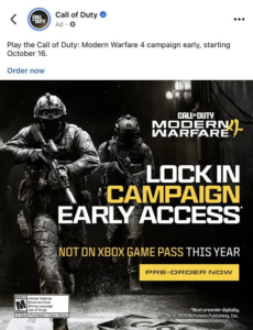 Modern Warfare 4 promociona que no llegará a Game Pass