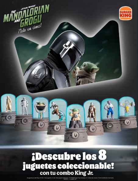 Figuras de The Mandalorian en Burger King: Colección King Jr. Venezuela