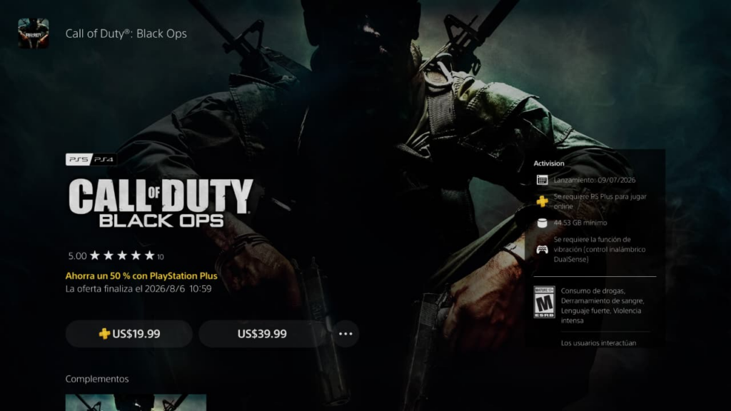 Black Ops 1 y 2 tienen crossplay en PS4 y PS5